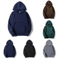 thumbnail image 3 of Everyday Essentials Mens Long Sleeve Pullover Hoodie with Storage Pocket, 3 of 10