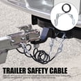 thumbnail image 3 of Trailer Safety Cable Hook,Trailer Safety Towing Cable S Hook 3500lbs Load Bearing 27.6in Spring Towing Rope RV, 3 of 7