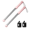 thumbnail image 1 of Siruishop 2 Pieces Ropeless Battle Ropes Men Women Portable Professional Training Rope pink, 1 of 8