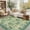 Green, variant on Farmhouse Floral Runner Rug 2x6 Machine Washable Entryway Runner Non Slip Non Shedding Hallway Rug, Low Pile Thin Carpet, Soft Non Shedding Printed Floor Covering for Kitchen Stairs, Black