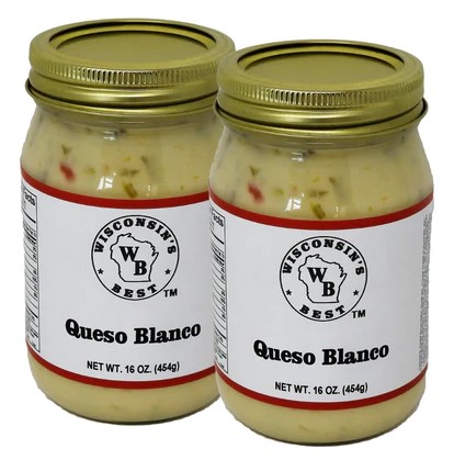 Wisconsin's Best Queso Blanco, 16 Oz Jar, 2 Ct
