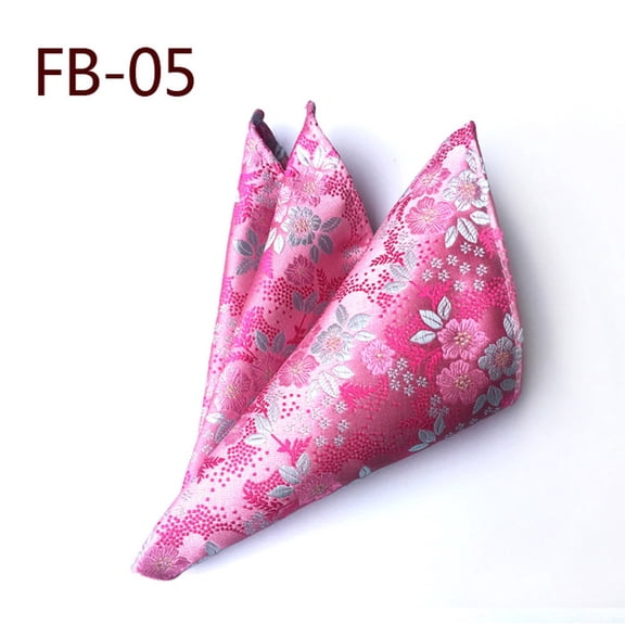 Men Colorful Paisley Floral Pocket Square Handkerchief Wedding Party Hanky