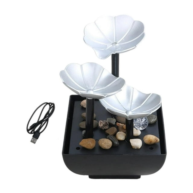 Lipstore Fontaine de Table Compacte Alimentée par USB pour Patio Intérieur Maison