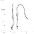 thumbnail image 5 of Auriga Fine Jewelry 925 Sterling Silver Swirl Diamond Shepherd Hook Dangle Earrings for Women, 5 of 6