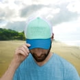 thumbnail image 2 of Pavilion Gift Company - Beach People - Adjustable Light Blue Neoprene Mesh Hat, 2 of 9