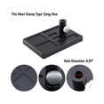 thumbnail image 4 of Base de pedestal para atado de moscas, soporte organizador de materiales para herramientas de atado de moscas, compatible con Mos, color negro, 4 of 5