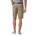 thumbnail image 2 of Haggar Men's Expandable Waistband Stretch Comfort Cargo Shorts, Khaki, 42, 2 of 2