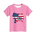 thumbnail image 5 of BRGZLK 250th Anniversary USA T-Shirt for Kids Boys Girls Summer Fashion American Flag Statue of Liberty Print Shirts 4th of July Toddler Short Sleeve Patriotic T-Shirt Pink 10-11 Years, 5 of 5