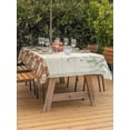 thumbnail image 3 of Outdoor Tablecloth with Umbrella Hole for Patio/Picnic/Party/Camping, Summer Palm Tree Waterproof Table Cloth Rectangle Table Cover Washable, Vintage Tropical Botanical Boho Floral (60"x 84"), 3 of 9