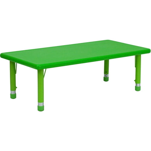 Photo 1 of ***INCOMPLETE, MISSING BOX 2 OF 2 ***
Flash Furniture Height-Adjustable Rectangular Plastic Activity Table, 24W x 48L, Green (Box 1 of 2)