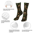 thumbnail image 3 of Fuzoiu Sloth Doing Yoga Print Crew Socks,Casual Athletic Gym LightWeight Thin Socks,Casual Crew Socks for Men Woman,Calf Length Crew Socks, 3 of 7