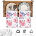 thumbnail image 5 of Pink Watercolor Floral Kitchen Towels Set of 4, Spring Flower Abstract Art Absorbent Dish Towels for Kitchen, Microfiber Hand Towel, Quick Drying Tea Towel for Cleaning Decorative Dishcloths, 5 of 7