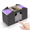 thumbnail image 1 of FEIERYA Barajador automático de cartas de 4 barajas, Barajador de póquer UNO eléctrico con pilas, Barajador de cartas para juegos de cartas en casa, Viajes, 1 of 7