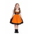 thumbnail image 1 of SUNSIOM Robes de Dirndl pour Filles Robe de Soubrette à Manches Bouffantes Costume d'Octobre Tenue de Cosplay d'Halloween, 1 of 8