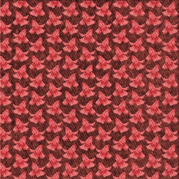 Ahgly Company Indoor Square Patterned Grapefruit Red Area Rugs, 6' Square
