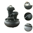 thumbnail image 6 of kowaku Indoor Waterfall Tabletop Desktop Landscape Water Pump with LED Lights Water for Yoga Housewarming C, 6 of 9