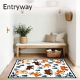 thumbnail image 3 of ODIKA 6'x9' Machine Washable Non-Slip Area Rug, Wilderness Explorer Fauna Journey Tapestry High Traffic Rug with Pad, Orange, 686084, 3 of 8