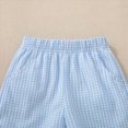 thumbnail image 5 of Toddler Baby Boy Clothes Outfits Fathers Day Embroidery T-Shirt & Plaid Shorts, 2-Piece Toddler Summer Set 12-18 Months, 5 of 9