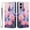 B, variant on ELEHOLD For Moto G Play 4G 2024 Floral Embossed PU Leather Wallet Case,Magnetic Flip Folio Card Slots, Kickstand Wallet Case Cover with Wrist Strap,E