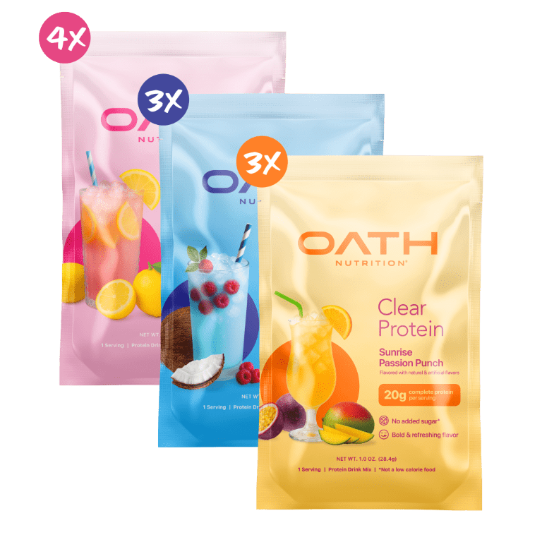 OATH Clear Whey Variety Pack 10 Count