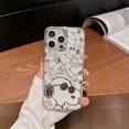 thumbnail image 5 of Bonita funda de silicona TPU suave con dibujos de Snoopy y maní para iPhone 11, 12, 13, 14, 15 Pro Max, 7, 8, X, XS, XR, Charlie Brown, 5 of 5