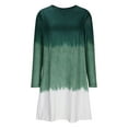 thumbnail image 5 of hotojiny Women’s Long Sleeve Dress Casual Spring Fashion Loose T Shirt Dress Lounge Soft Crewneck Comfy Dress, 5 of 5