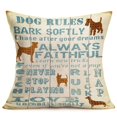 thumbnail image 4 of Funda de almohada de lino de la sociedad de protección de animales de gatos y perros, funda de cojín de sofá, decoración del hogar, se puede personalizar para usted, 40x40, 50x50, 4 of 4