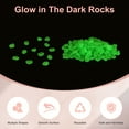 thumbnail image 2 of Uxcell 1000-Pack Glow in the Dark Rocks, 0.31"-0.43" Resin Outdoor Garden Decorations Luminous Pebbles Stones [Cyan], 2 of 6