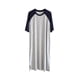 thumbnail image 5 of Sonducket Camisón Raglan Ropa de dormir Pijama Vestido Camisa de dormir Empalme Camisón Type4 NO4, 5 of 6