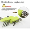 thumbnail image 1 of Llaves en ángulo Torx, kit de 8 piezas Llaves Allen Torx, Destornillador de estrella T5 T6 T7 T8 T9 T10 T15 T20, Juegos de llaves de herramientas manuales Llaves hexagonales Torx ZefeiWu 8390611577858, 1 of 1