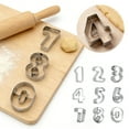 thumbnail image 1 of Moldes para repostería: cortadores de galletas de acero inoxidable con mangos ergonómicos para masa y fondant, 1 of 8