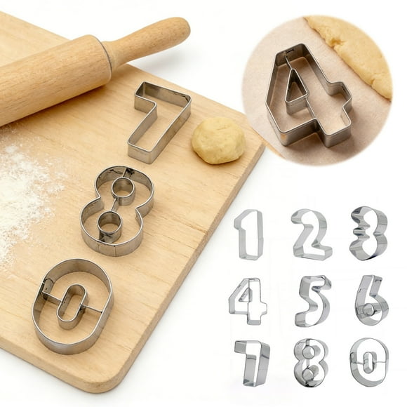 Leojiow Moulds For Baking Stainless Steel Cookie Cutters With Ergonomic Handles For Dough And Fondant 13.5Cm X 13Cm X 2Cm Utility