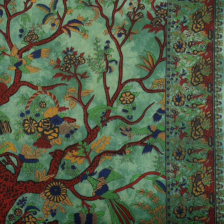 Green tree tapestry hot sale