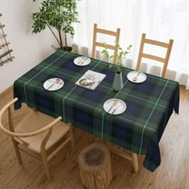 Rectangle Table Cloth, Ferguson Clan Tartan Resistant Washable Tablecloth Decorative Table Cover for Dining, Indoor and Outdoor