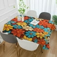 thumbnail image 2 of Yayeee Tablecloths 54" x 54" Rectangle Wrinkle Resistant Party Table Cover, Blooming Flowers, 2 of 8