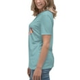 thumbnail image 2 of Bella + Canvas Women's Relaxed T-Shirt Short Sleeve Graphic Crew Neck (Heather Blue Lagoon, 3XL), 2 of 5