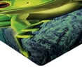 thumbnail image 2 of Ambesonne Animal Fitted Sheet, Frog Prince with Crown, Queen Size, Green Yellow, 2 of 3