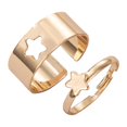 thumbnail image 1 of Creativo juego de anillos de pareja punk con personalidad hueca, 1 of 2