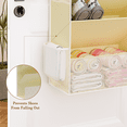 thumbnail image 3 of Criusia Over the Door Shoe Organizer, Hanging Shoe Storage with Deep Pockets ,Ideal for Sneakers, Heels, Boots, Fits 16-24 Pairs of Shoes, Beige, 3 of 7