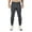 C146/Dark Gray, variant on Vividxx Pants For Men Gym Pants Workout Running Athletic Joggers Slim Fit Sport Track Pants With Zipper Pockets Solid Color Comfortable