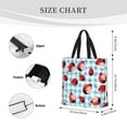 thumbnail image 3 of Pofeuu Flowers and Lady Bugs Print Tote Bag for Women,Hobo HandBags with Zipper,Large Capacity Casual Shoulder Handbags with Inner Pockets, 3 of 7