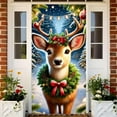 thumbnail image 6 of AuroraX Gnome Christmas Decorations,71x35 inch Door Cover Fade Proof Personalized Wall Decals,Christmas Front Door Home No Drilling Required Bedroom Decorations, 6 of 6