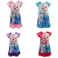 Little Girls Princess nightdress sleepwear Elsa Nightgown Toddler