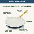 thumbnail image 4 of GreenPan 8" Reserve Pro Ceramic Nonstick Fry Pan, Hard Anodized, Oven Safe, Dishwasher Safe, Twilight, 4 of 8