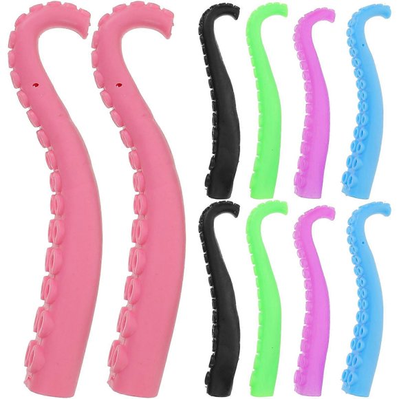 10pcs Plastic Fingertip Toy Creative Octopus Tentacle Finger Puppets Toy Tentacle Party Favors for Kids Children (Random Color)17.00X1.50X1.50CM