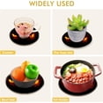 thumbnail image 5 of SKYSONIC Anger Monster Eyes Pot Holders Trivets, 2 Pcs Heat Resistant Trivets,Black Cotton Thread Weave Mats for Hot Pads Pans Pot Bowl Teapot for Kitchen Decor, 5 of 7