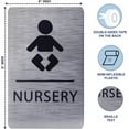 thumbnail image 3 of ADA CENTRAL SIGNS - 6" X9" Nursery Sign | ADA Compliant Tactile Graphics Grade 2 Braille Text Wall Sign| Child Care, Baby Diaper Changing, Mothers Room Signs for Hospital, Office, Clinic, & Apartment, 3 of 7