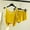 Yellow, variant on Blmnix Pajamas for Women Cotton Pajamas Sleepwear Sets Petite Pajamas Pjs Sleeveless Short Crew Neck Yellow Womens Pajama Shorts,L