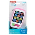 thumbnail image 7 of Fisher-Price Laugh & Learn Smart Phone Electronic Baby Learning Toy with Lights & Sounds, Pink, 7 of 7