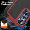 thumbnail image 3 of JTCASES for Motorola Moto G Stylus 2022 Case, Hybird PC TPU Anti-slip, Shockproof  Bumper, Military Drop Resistant, Rugged Heacy Duty Full Body Protective Shell, Slim Fit for Girls Men, Red, 3 of 8
